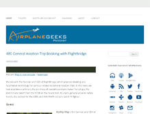 Tablet Screenshot of airplanegeeks.com